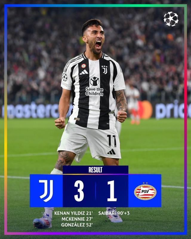 开云体育官方网站-【欧冠】多点开花，尤文3比1轻取埃因霍温取得开门红